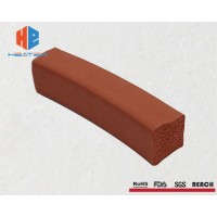 Heat-Resistant Colorful Foam Rubber Extrusions Silicone Seal Strip